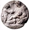 Микеланджело - Тондо Таддеи. Мадонна с младенцем с младенцем Крестителем 1506