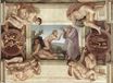 Микеланджело - Сотворение Евы, с иньюди и медальонами 1509-1510