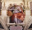 Микеланджело - Потолок Сикстинской капеллы. Пророк Иоиль 1509