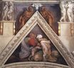 Микеланджело - Предки Христа. Озия 1509