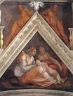 Микеланджело - Предки Христа. Зоровавель 1509