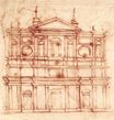 Микеланджело - Сан-Лоренцо, фасад 1517