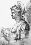 Микеланджело - Аллегорическая фигура 1530