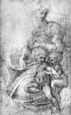 Микеланджело - Мадонна, Ребенок и Св. Иоанн Креститель 1530