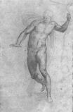 Микеланджело - Этюд для 'Воскресения Христова' 1533