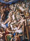 Микеланджело Буонарроти - Страшный суд (фрагмент) 1537-1541