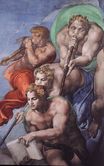 Микеланджело Буонарроти -Страшный суд (фрагмент) 1537-1541 