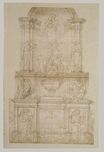 Микеланджело Буонарроти - Дизайн для Гробница Юлия II, первая версия 1540