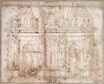 Микеланджело Буонарроти - Дизайн для Гробница Юлия II, вторая версия 1540