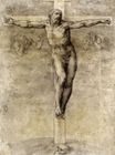Микеланджело Буонарроти - Этюд для Распятия 1541
