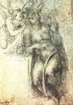 Высокое Возрождение Микеланджело Буонарроти - Благовещение, этюд 1547