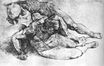 Высокое Возрождение Микеланджело Буонарроти - Этюд для Три мужских фигуры, после Рафаэля