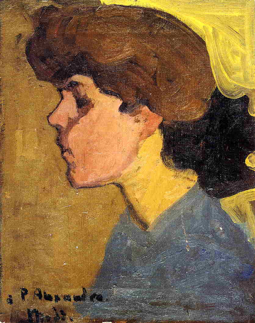 Амедео Модильяни - Голова женщины в профиль 1907