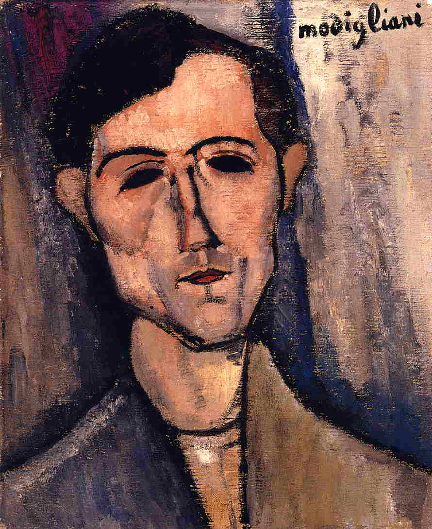 Amedeo Modigliani - Мужская голова. Портрет поэта 1915