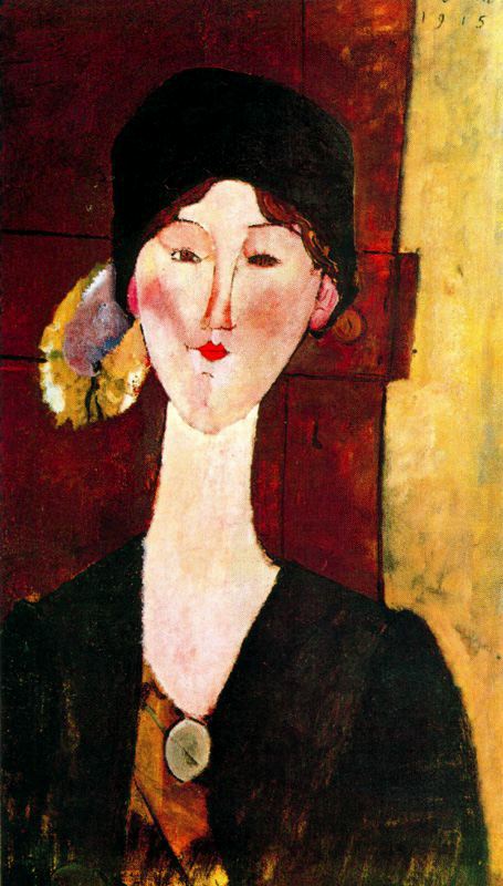 Amedeo Modigliani - Портрет Беатрис Хастингс у двери 1915