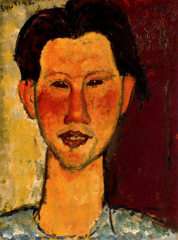 Amedeo Modigliani - Портрет Хаима Сутина 1915