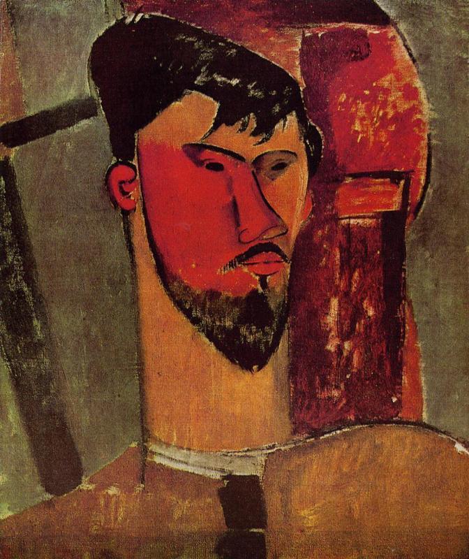 Amedeo Modigliani - Портрет Анри Лорана 1915