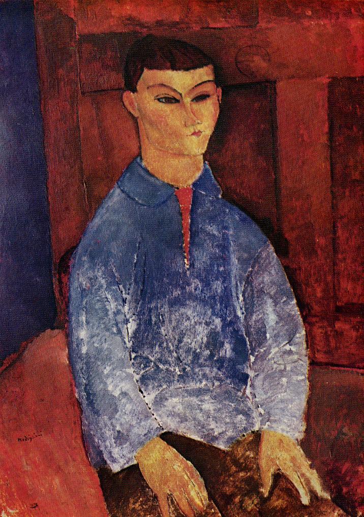 Amedeo Modigliani - Портрет Моиса Кислинга 1915