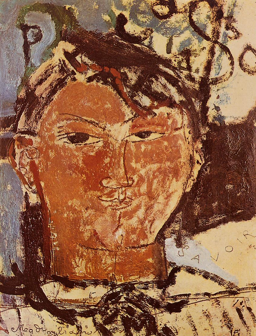 Amedeo Modigliani - Портрет Пикассо 1915