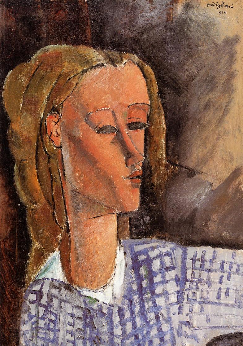 Amedeo Modigliani - Портрет Беатрис Хастингс 1916
