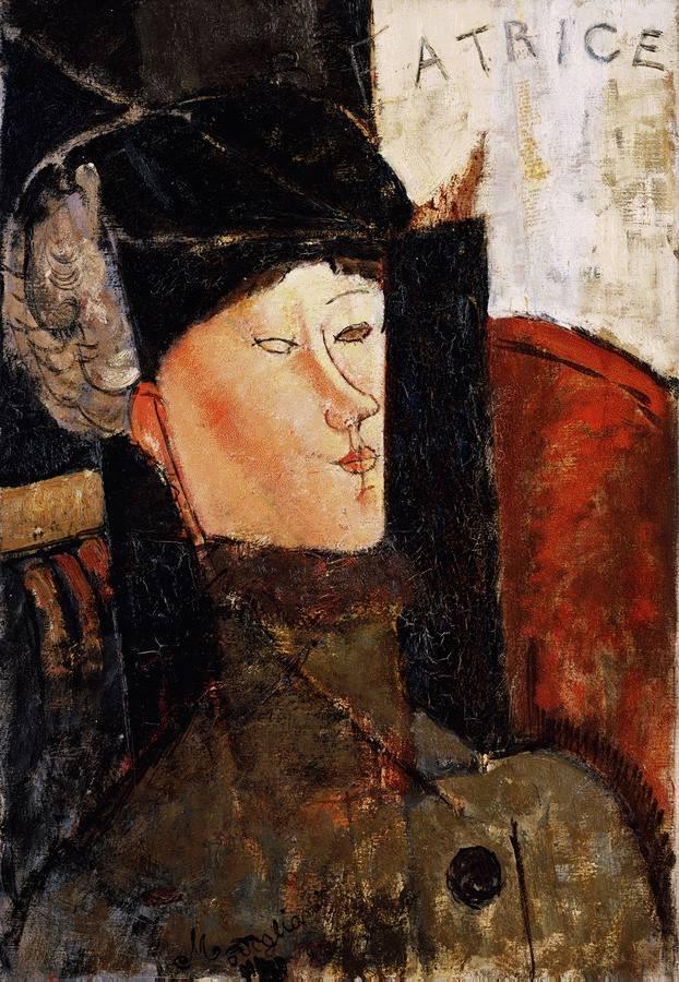 Amedeo Modigliani - Портрет Беатрис Хастингс 1916