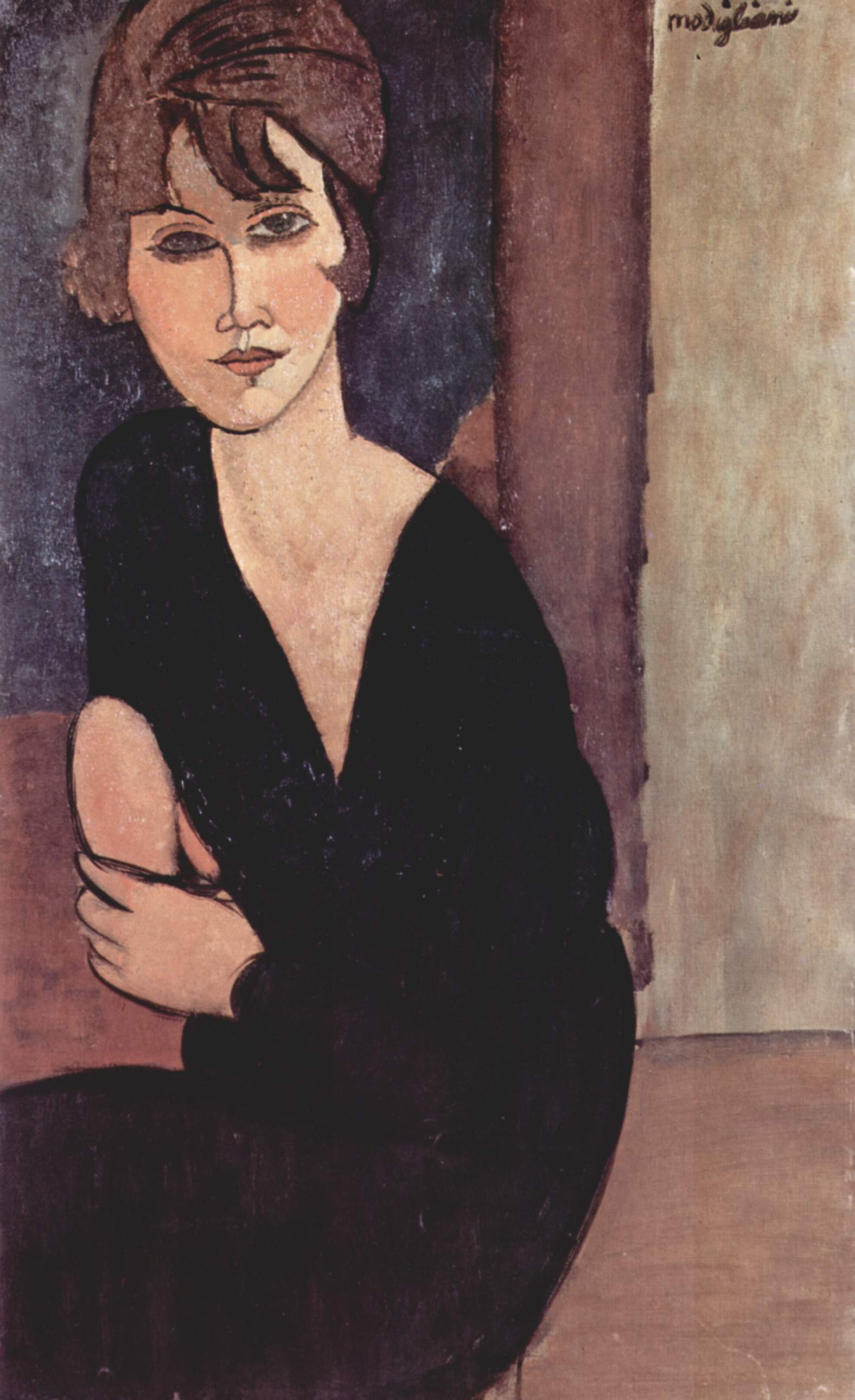 Amedeo Modigliani - Портрет мадам Рейнуар 1916