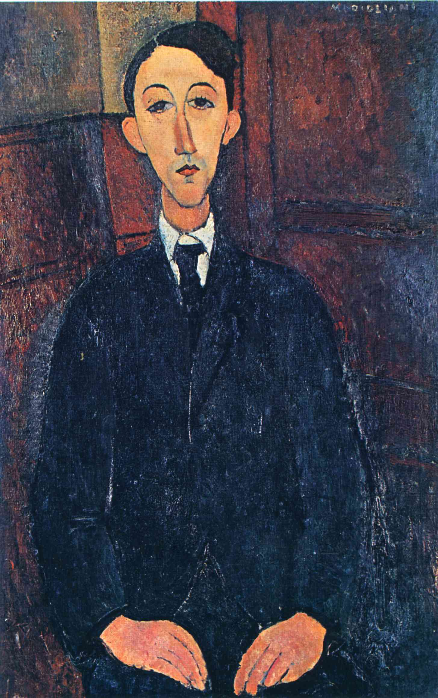 Amedeo Modigliani - Портрет художника Мануеля Хумберта 1916