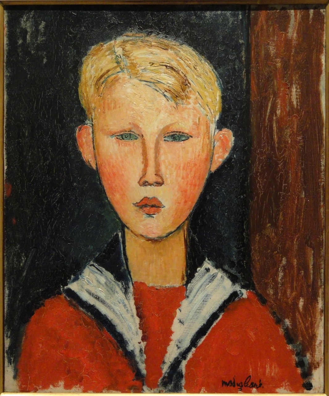 Amedeo Modigliani - Голубоглазый мальчик 1916