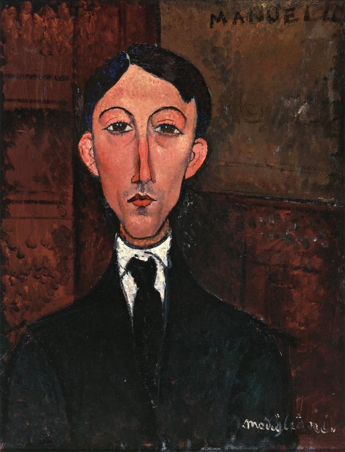 Amedeo Modigliani - Бюст Мануэля Гумберта 1916