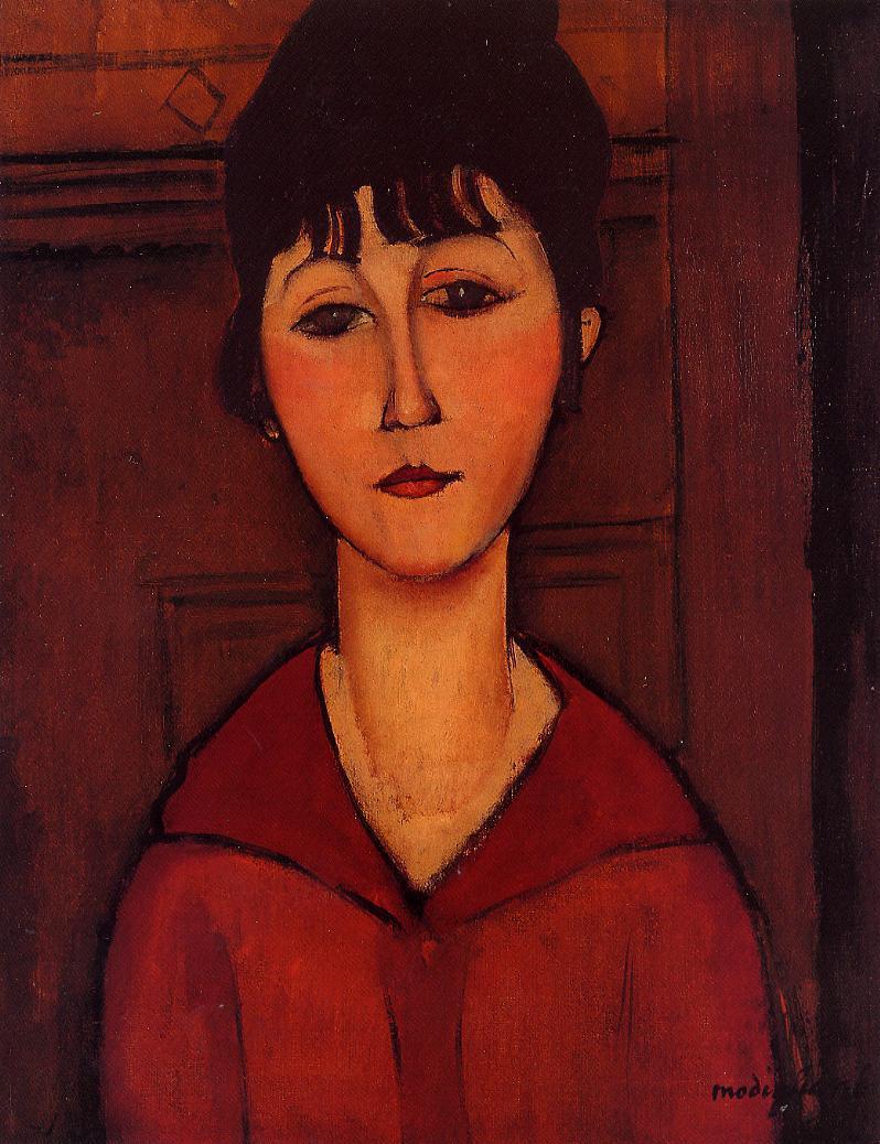 Amedeo Modigliani - Голова молодой девушки 1916
