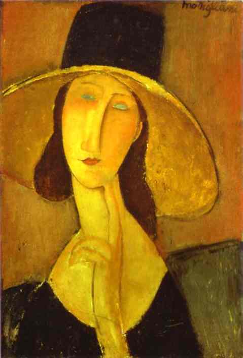 Amedeo Modigliani - Женщина в шляпе 1917