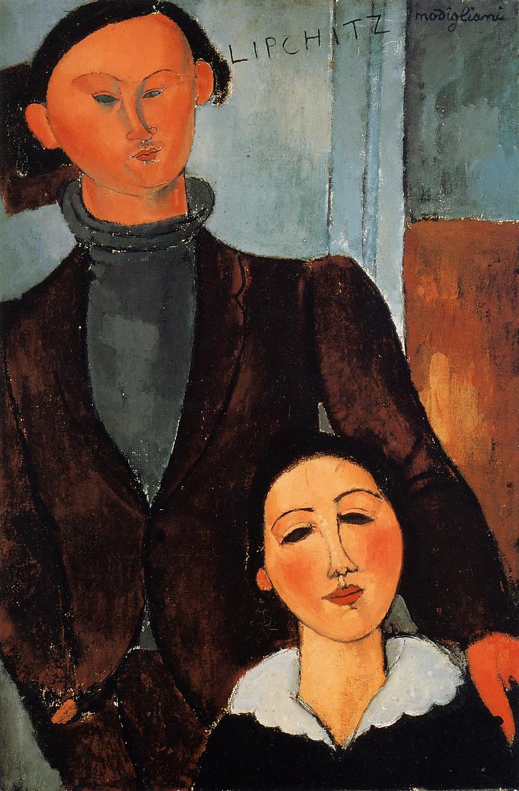 Amedeo Modigliani - Жак и Берта Липшицы 1917