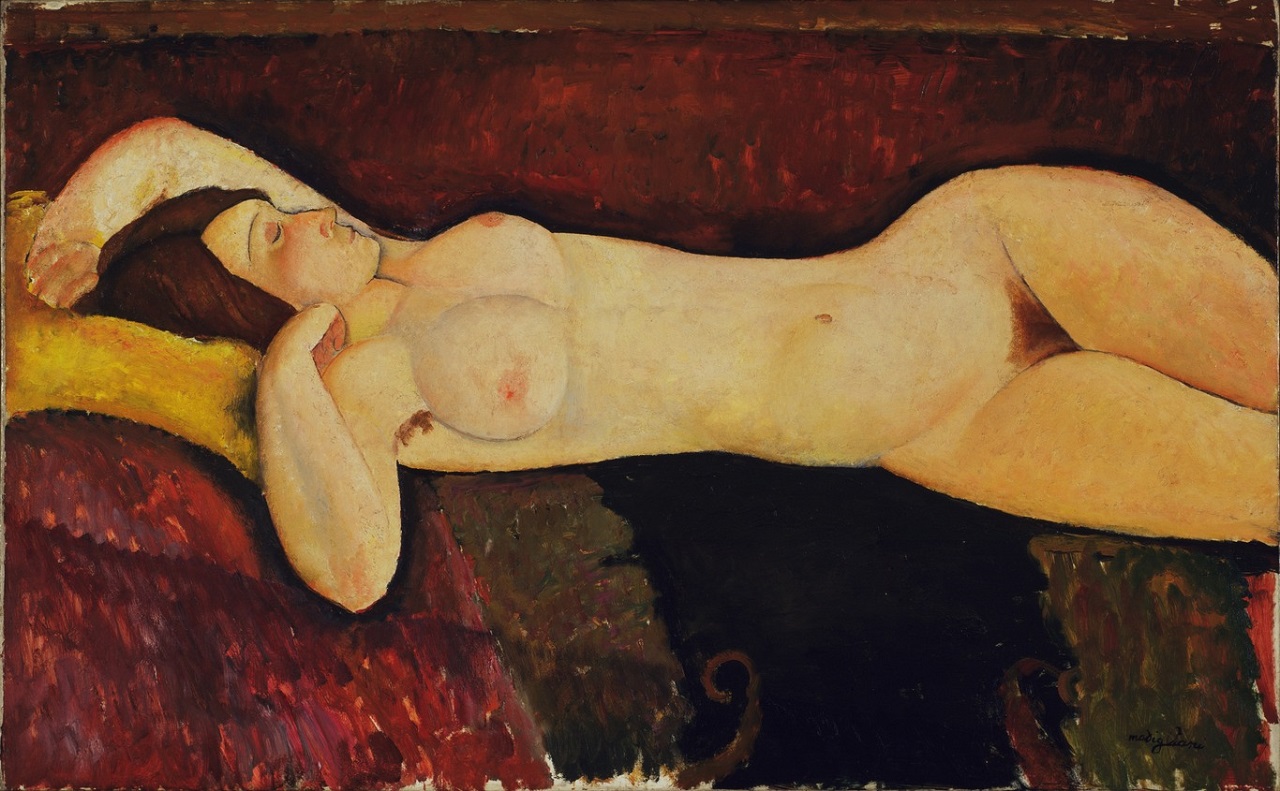 Amedeo Modigliani - Большая обнаженная 1917