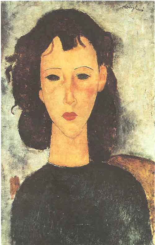 Amedeo Modigliani - Портрет девушки 1917