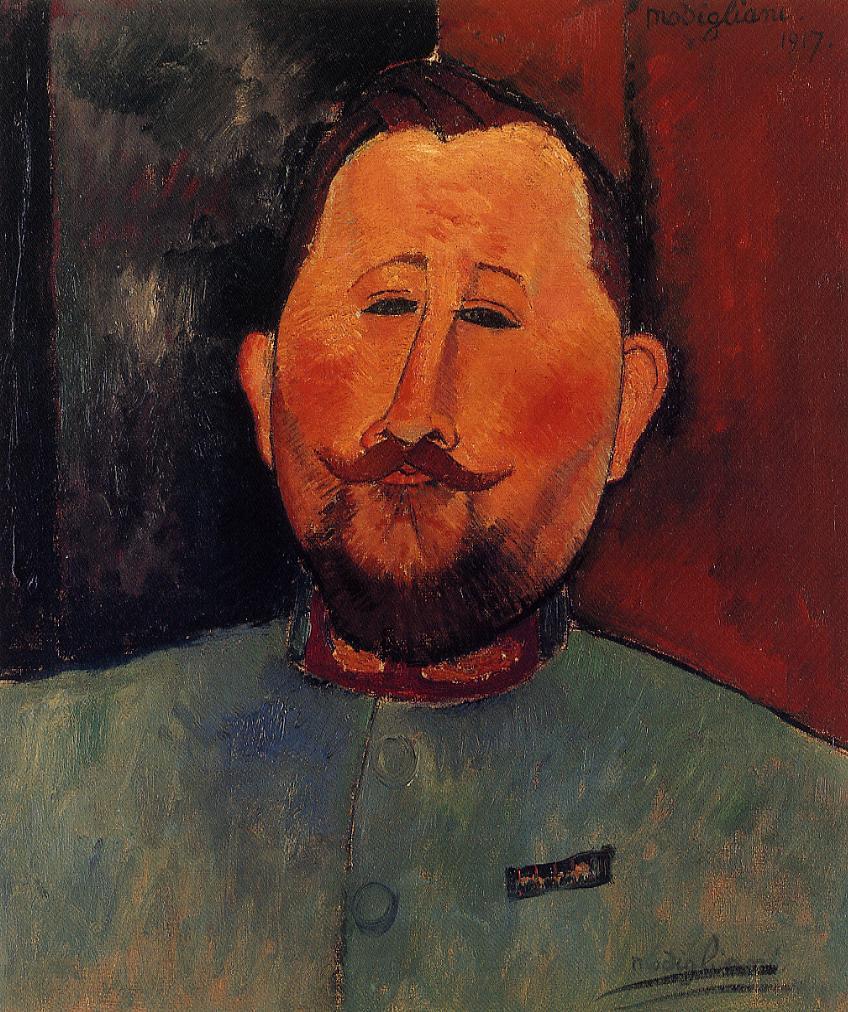 Amedeo Modigliani - Портрет доктора Деварена 1917