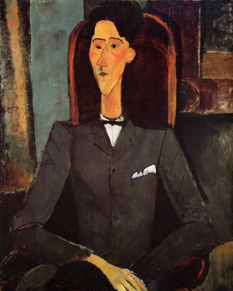 Amedeo Modigliani - Портрет Жана Кокто 1917