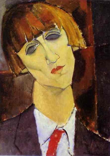 Amedeo Modigliani - Портрет мадам Кислинг 1917