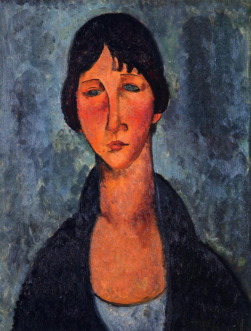 Amedeo Modigliani - Голубая блуза 1917