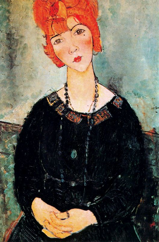 Amedeo Modigliani - Женщина с ожерельем 1917