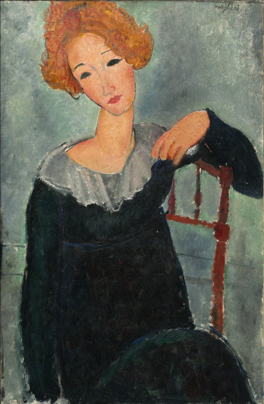 Amedeo Modigliani - Рыжеволосая женщина 1917