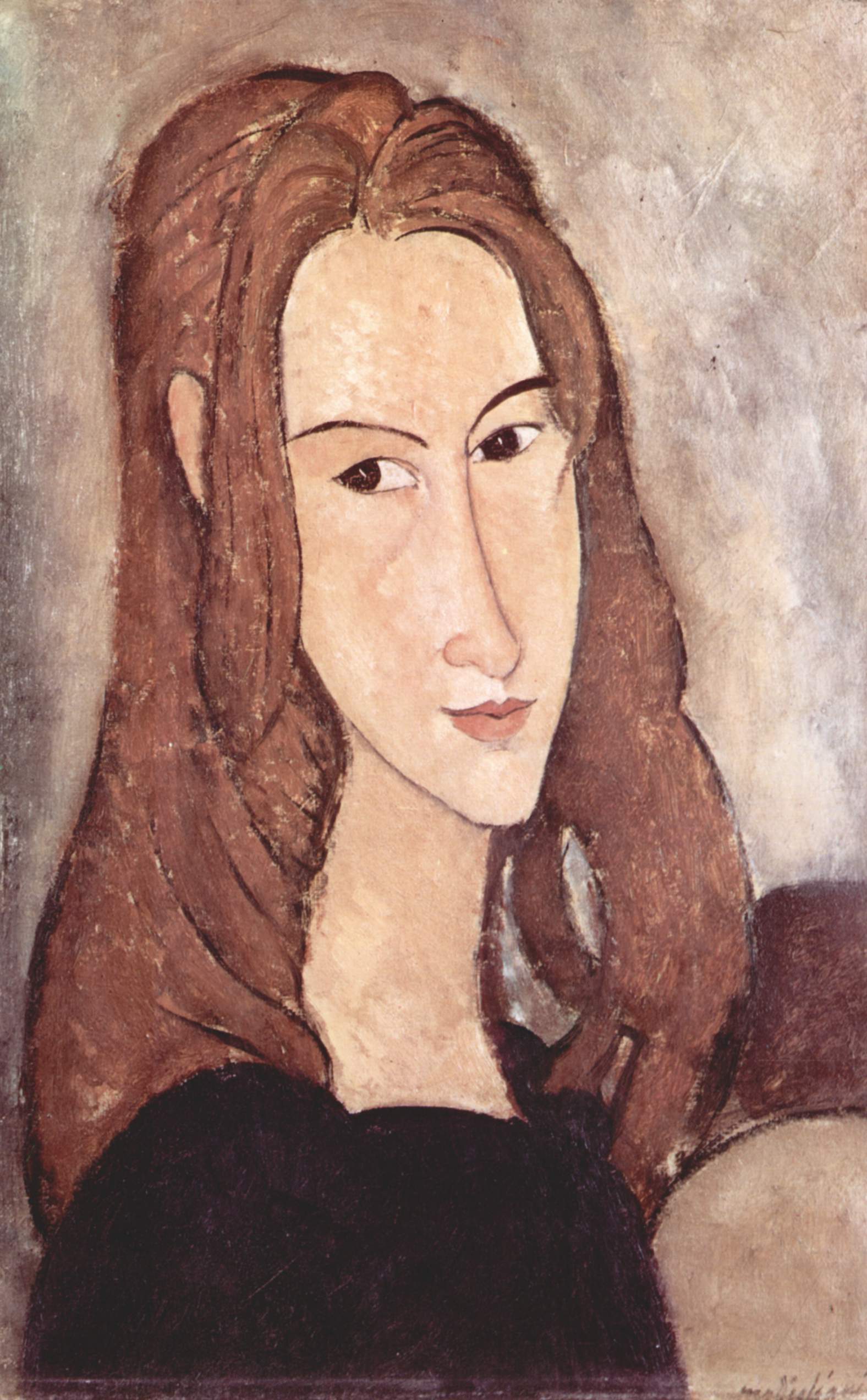 Amedeo Modigliani - Портрет Жанны Хебутерн 1918