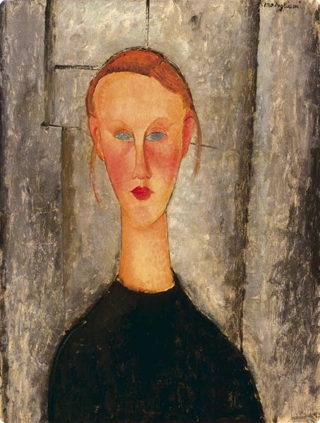 Amedeo Modigliani - Девушка с голубыми глазами 1918