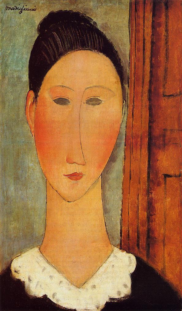 Amedeo Modigliani - Голова девушки 1918