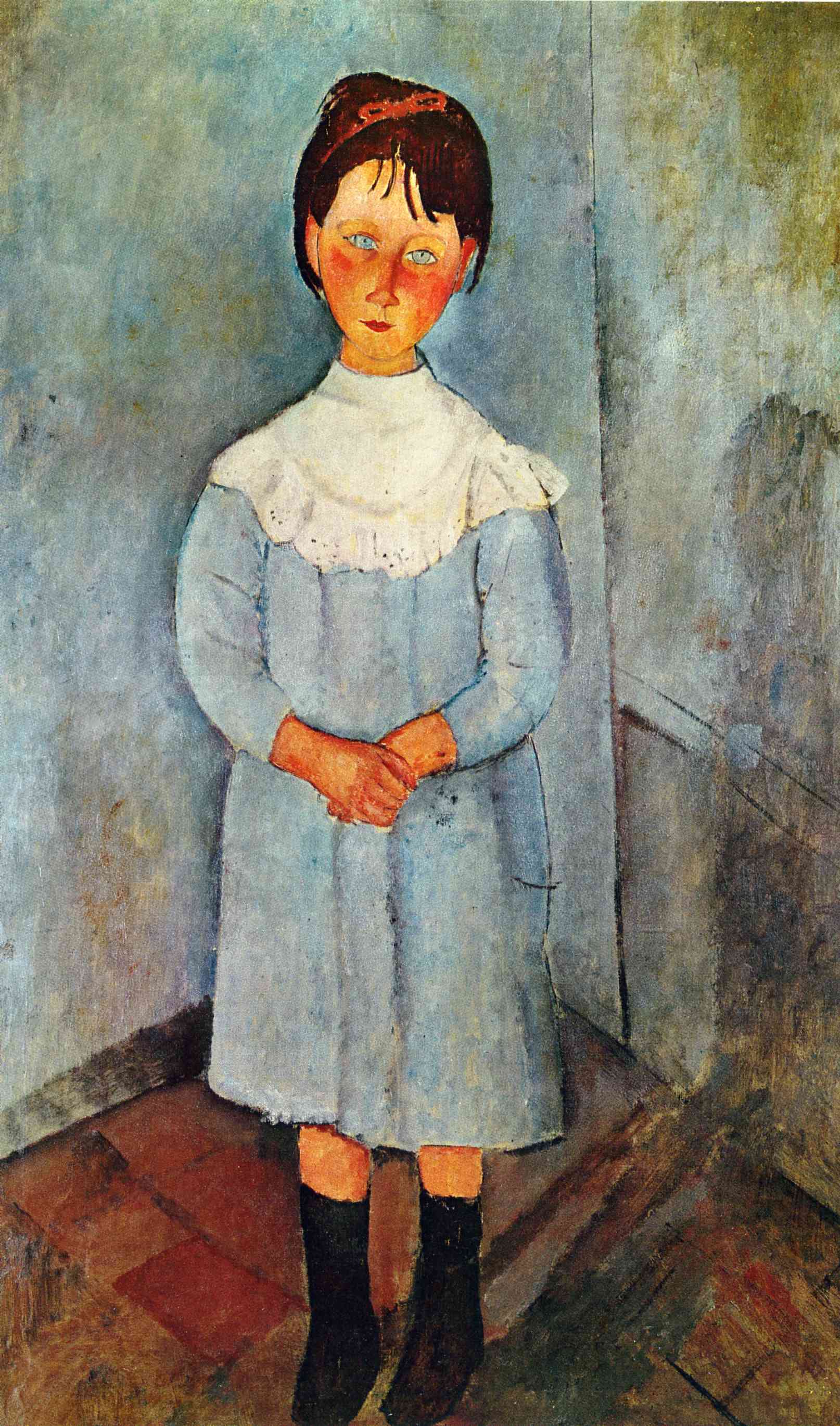 Amedeo Modigliani - Девочка в синем 1918