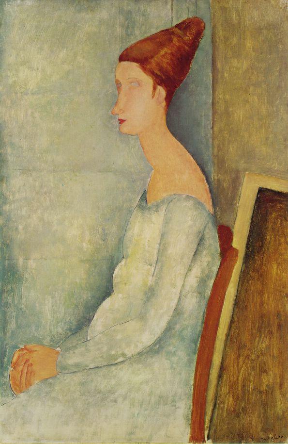 Amedeo Modigliani - Портрет Жанны Эбютерн 1918