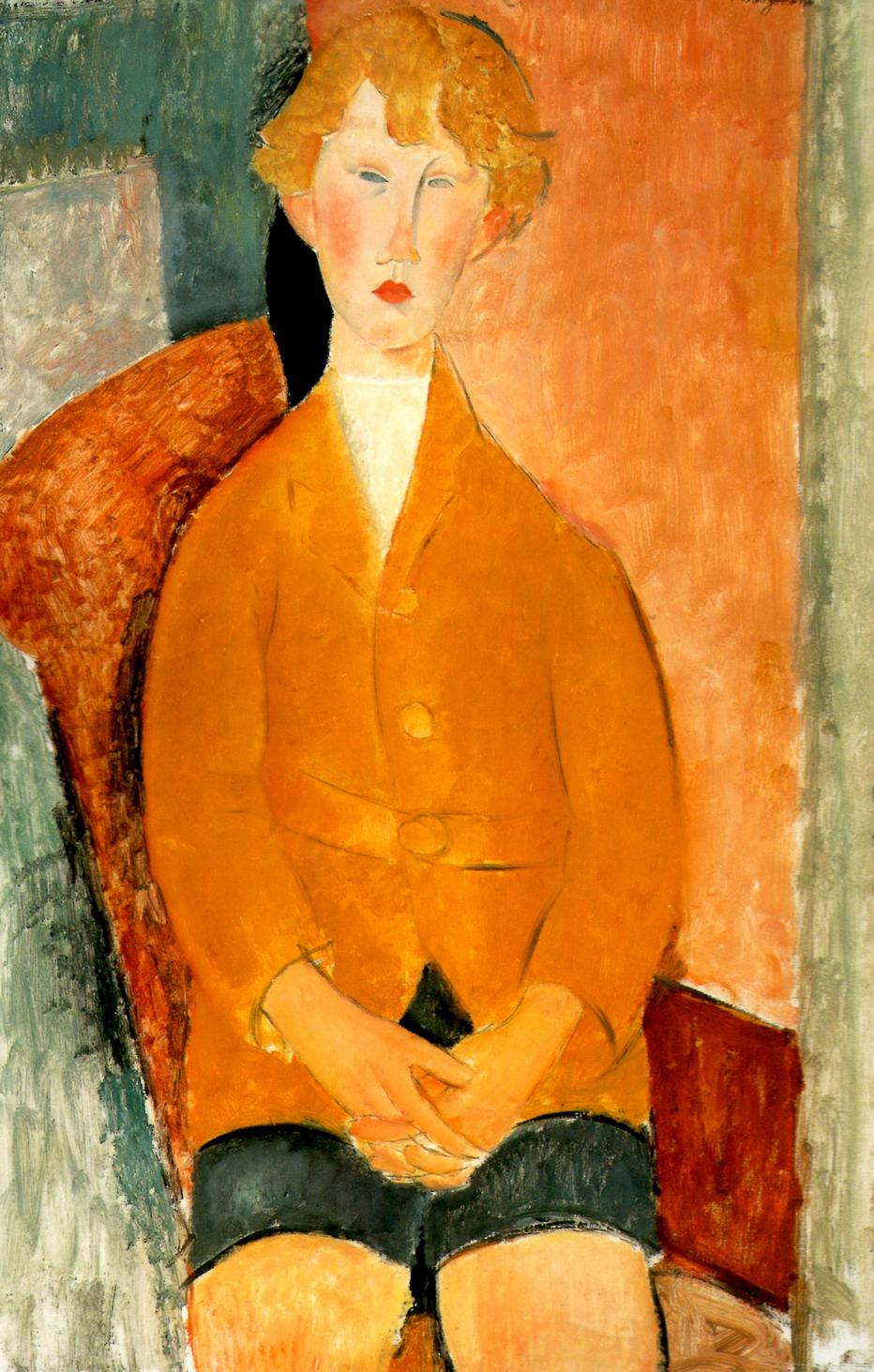 Amedeo Modigliani - Мальчик в шортах 1918
