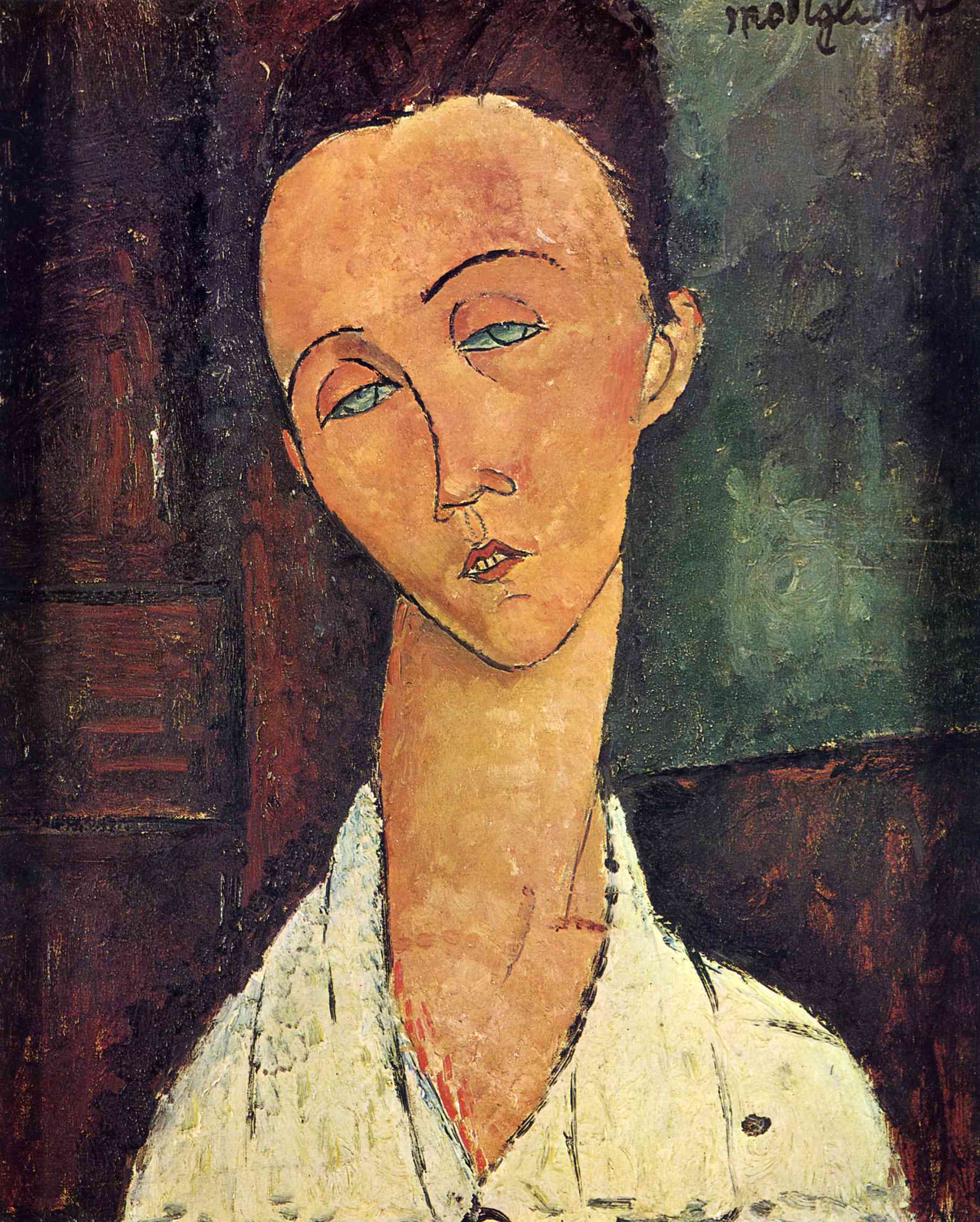Amedeo Modigliani - Портрет Лунии Чеховской 1918