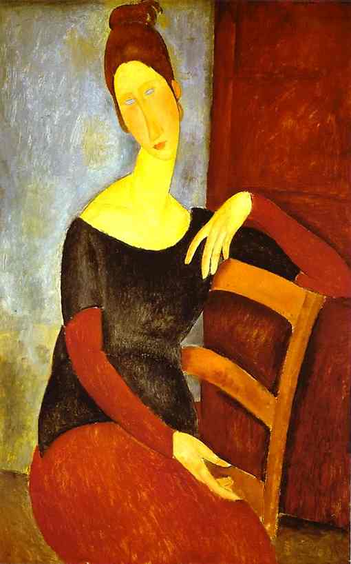 Amedeo Modigliani - Жена художника 1918