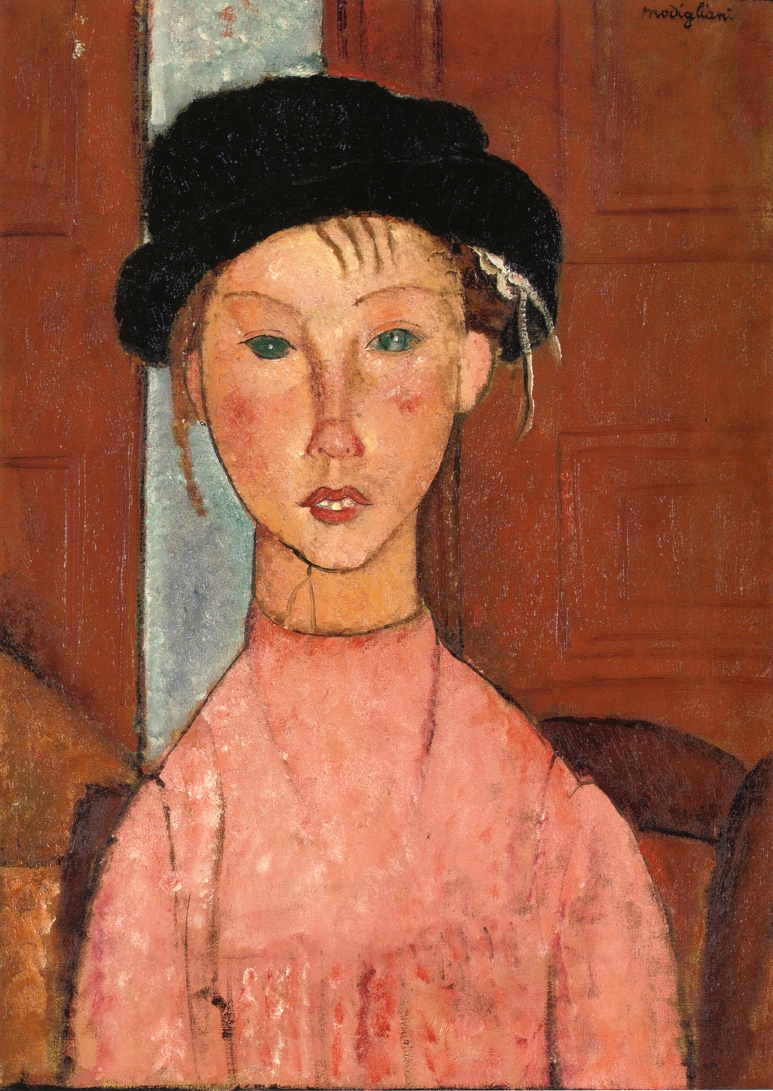 Amedeo Modigliani - Молодая девушка в берете 1918