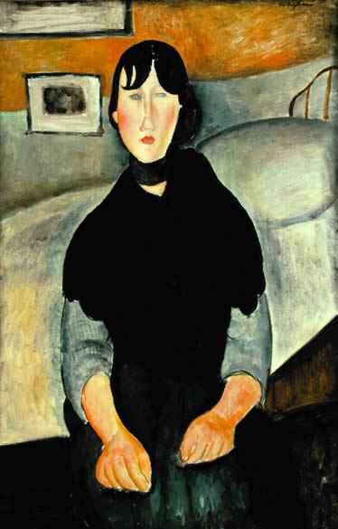 Amedeo Modigliani - Молодая женщина из народа 1918